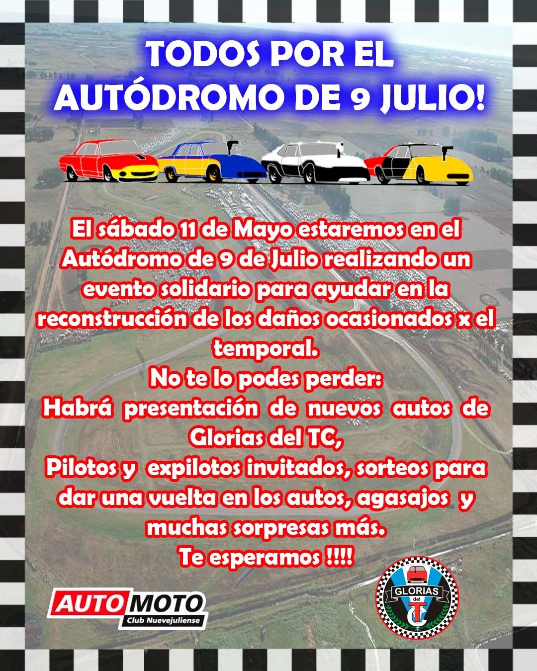 Tresarroyenses participarán de un evento solidario de autos históricos
