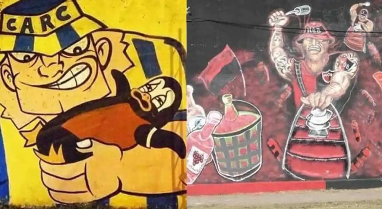 Rosario: piden prohibir las “pintadas ilegales” de Central y Newell’