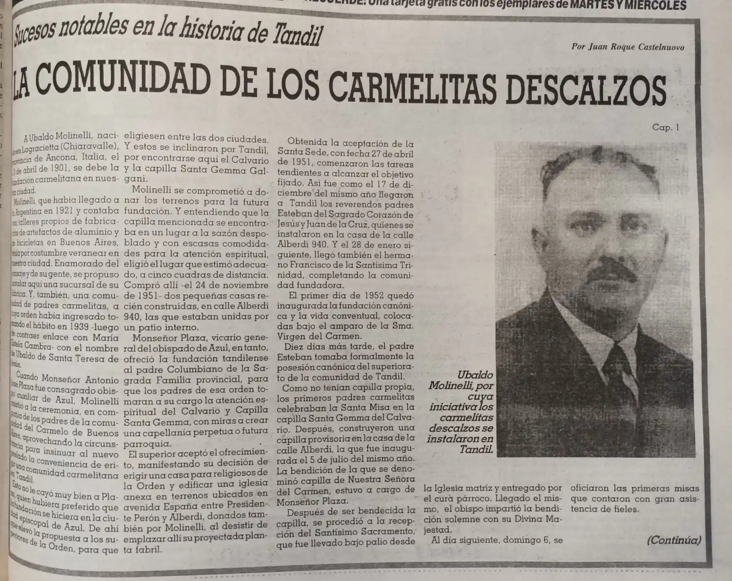 La comunidad de los carmelitas descalzos