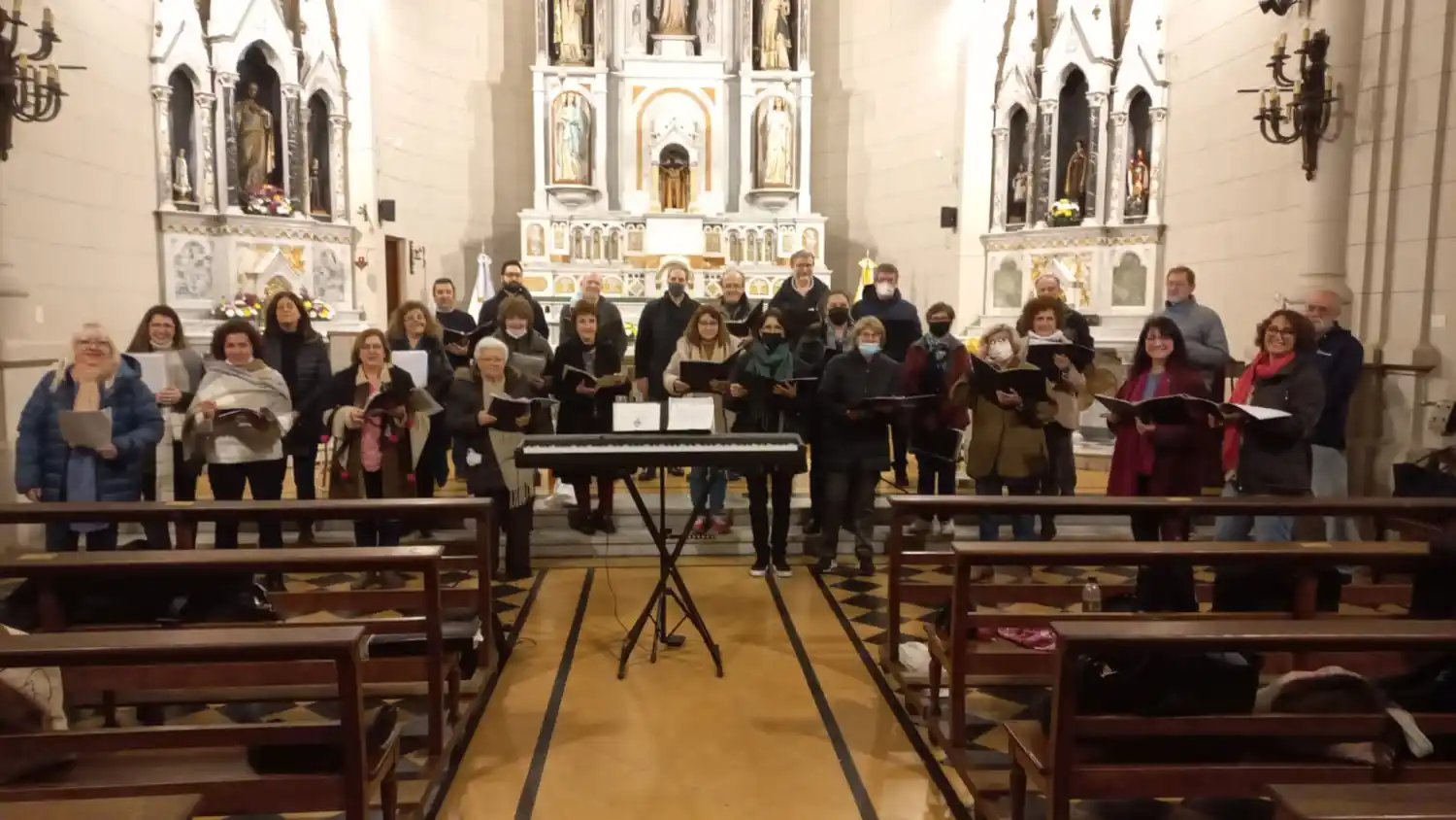 Imperdible: coro Clave de Si en la parroquia Nuestra Señora del Socorro
