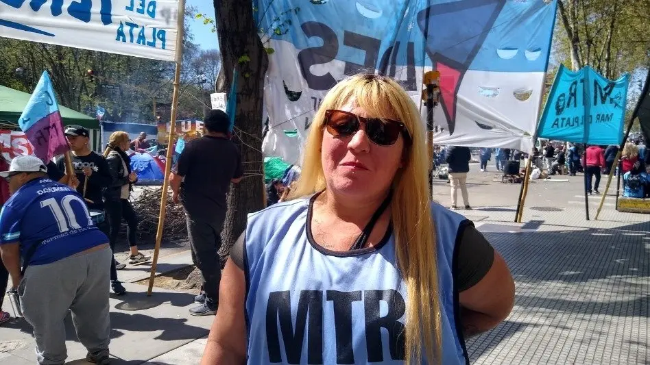 Acampe de Unidad Piquetera: "hay más de 4.500 compañeros en la calle entendiendo que ya no se aguanta más."