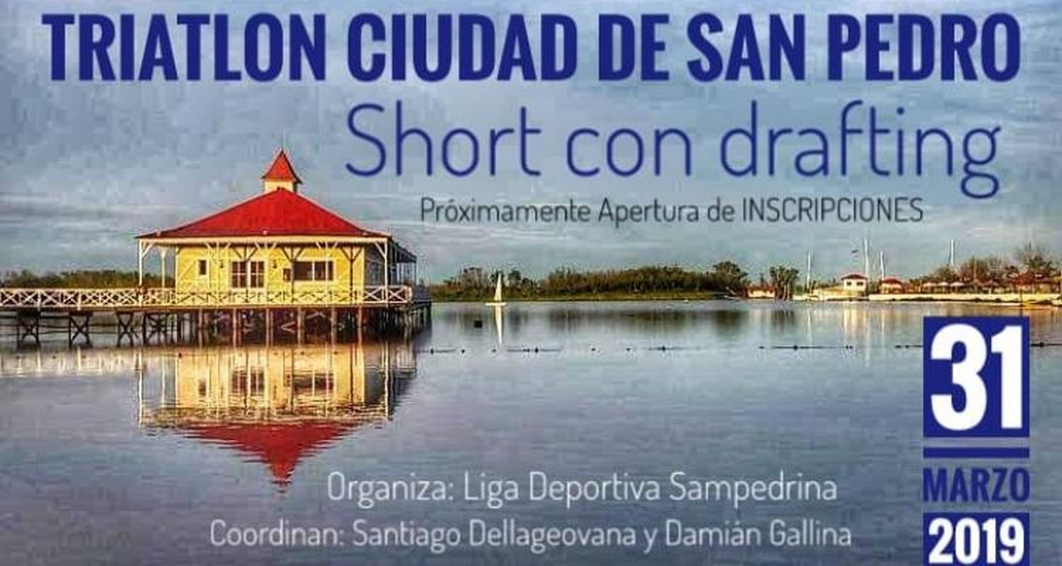 La Liga Sampedrina le puso fecha a su triatlón