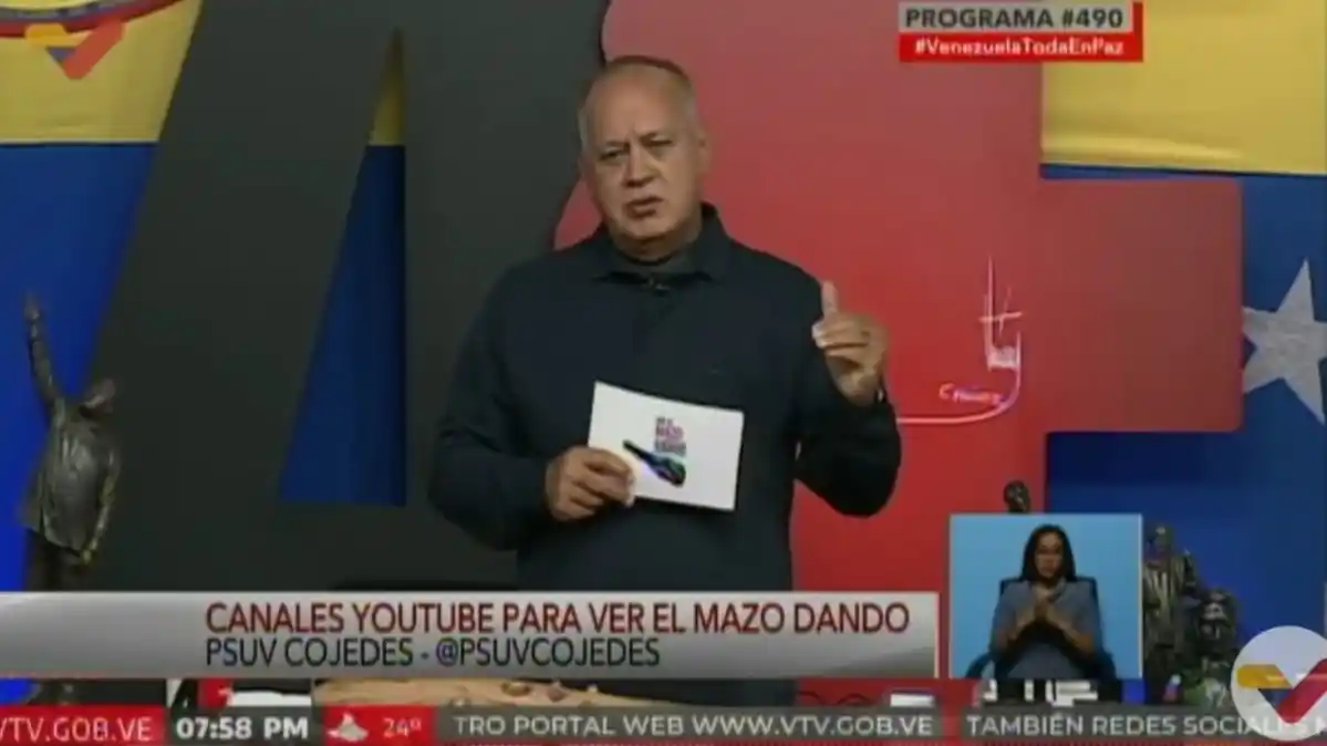Diosdado Cabello se refirió a María Corina Machado como «prófuga de la justicia»