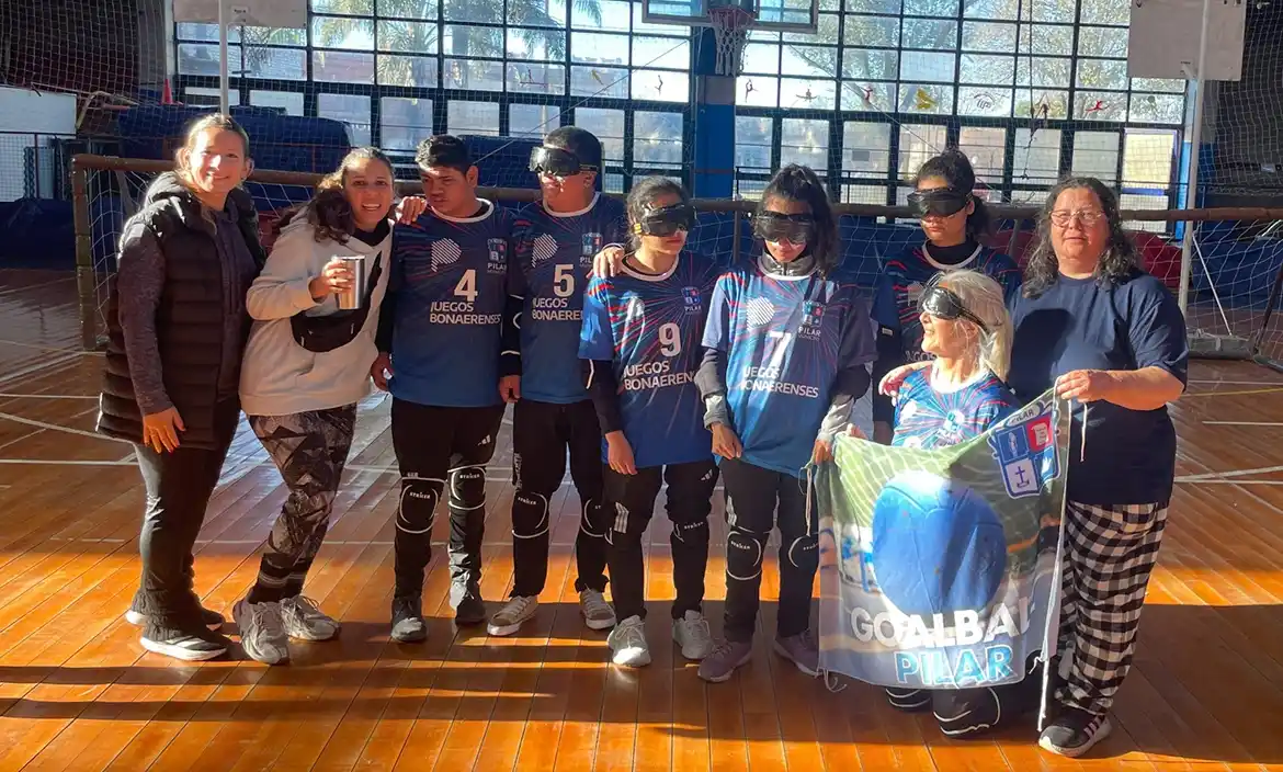 El Goalball de Pilar debutó en la Liga Provincial
