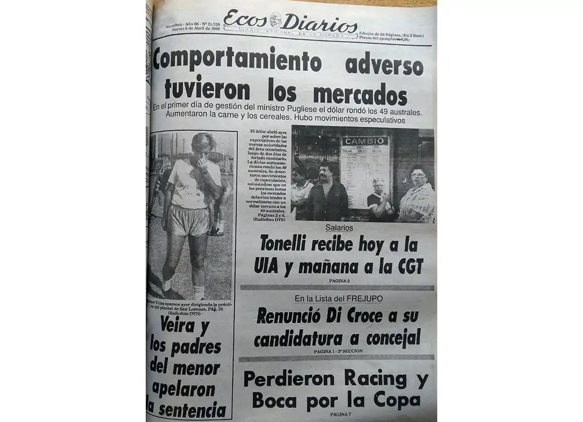 Jueves 6 de abril de 1989