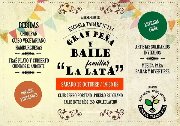 Gran Peña de la Tabaré para toda la familia en Cerro Porteño