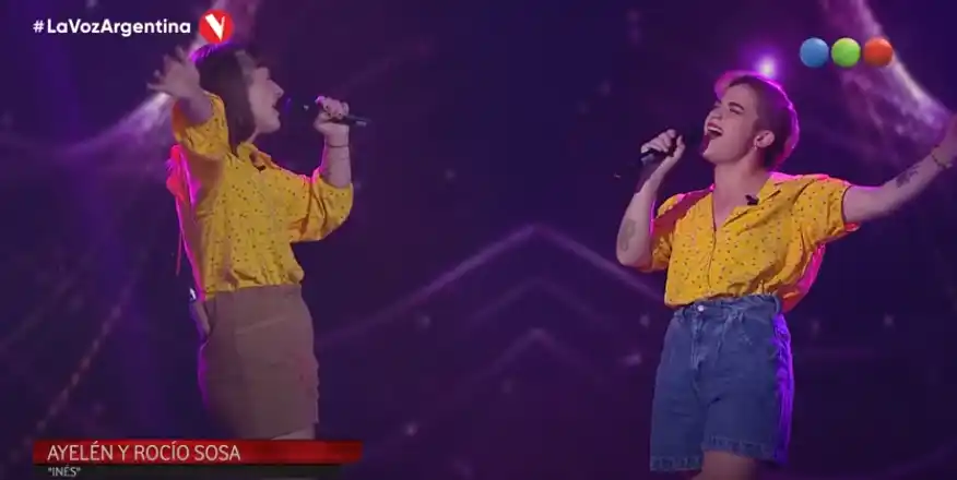 Dos hermanas tandilenses mostraron su talento en La Voz Argentina y eligieron el equipo de "Lali"