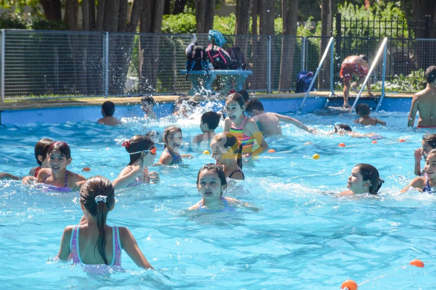 Pileta del Parque Municipal, la más elegida por los venadenses para disfrutar del verano