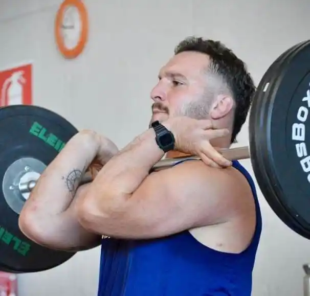 Ignacio Calles entrenando ayer en Udine.