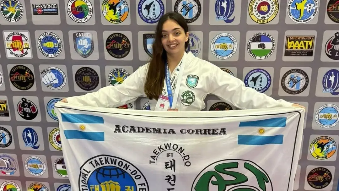 En Jujuy. La taekwondista Victoria Pardo logró un tercer puesto en lucha
