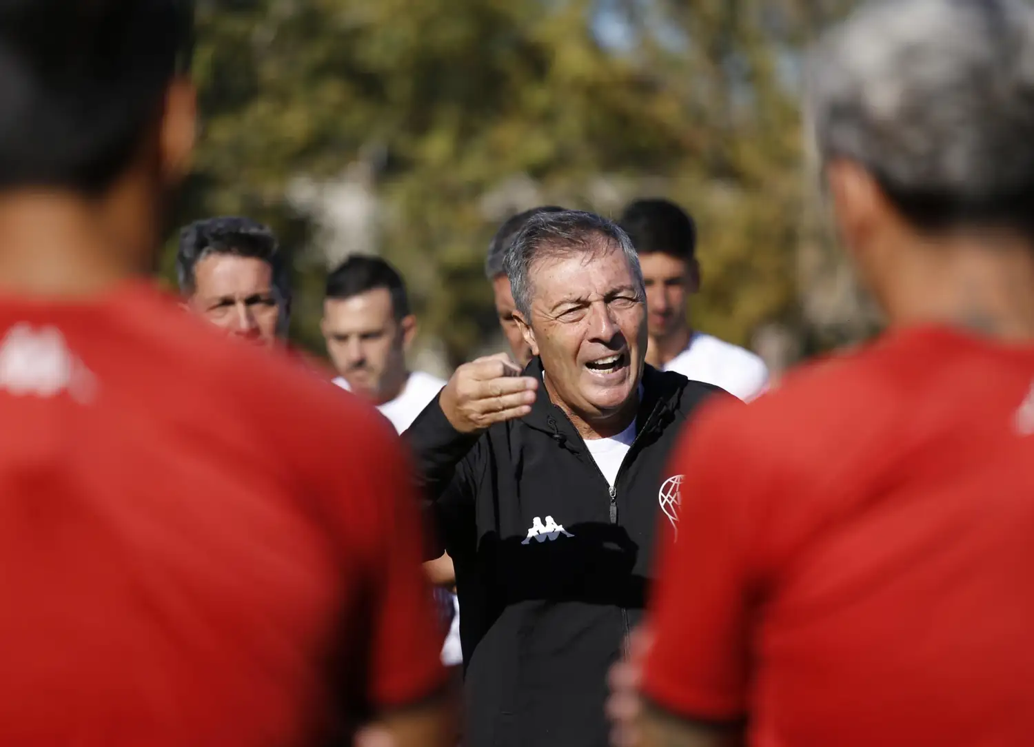 Kudelka, en su primer contacto con el plantel.