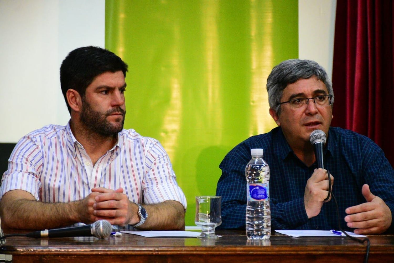 El ministro de Desarrollo Agrario bonaerense, Javier Rodríguez y el intendente de Ayacucho, Emilio Cordonnier | Foto: La Verdad de Ayacucho