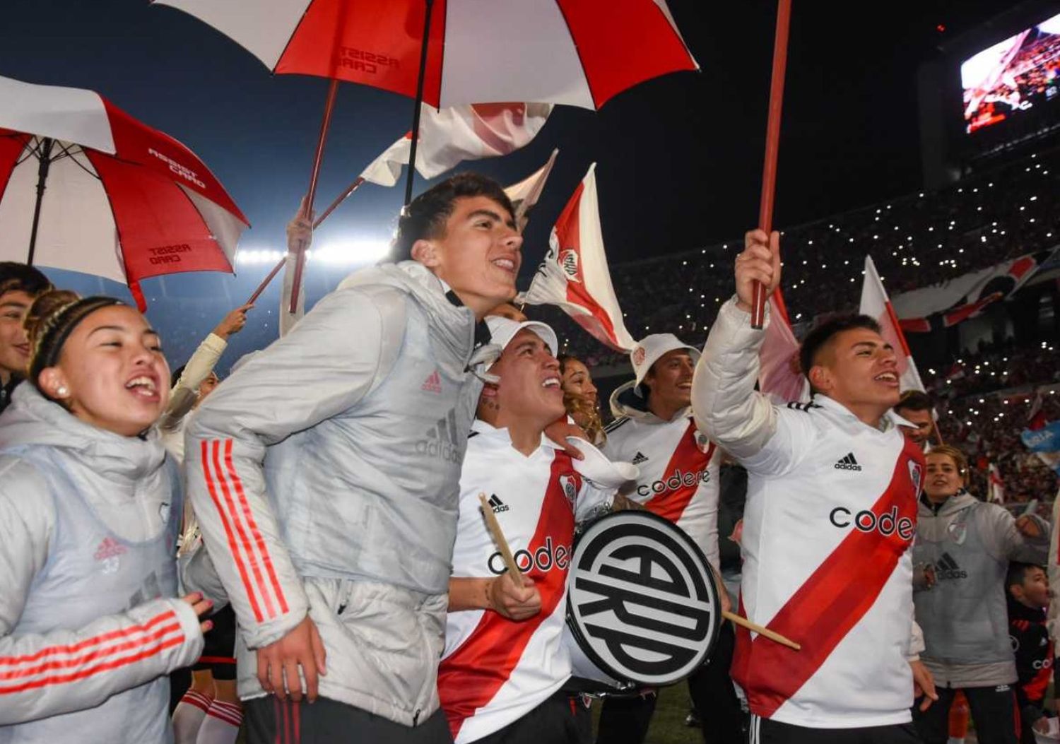 Festejos en el Monumental(Foto NA)