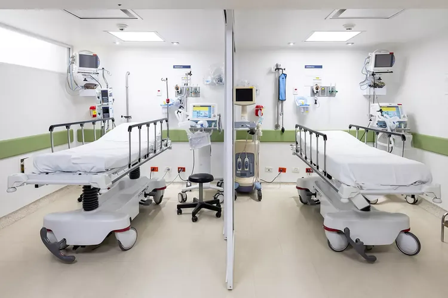 Stock hospital beds