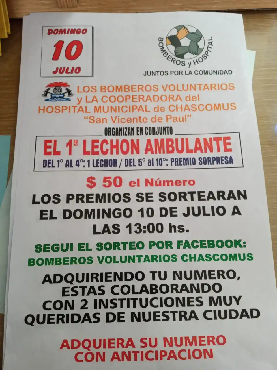 José Vanzato: “Vamos a darle una mano a la Cooperadora del Hospital Municipal y seguir contribuyendo al cuartel”