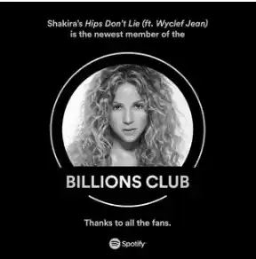 Las caderas no mienten de Shakira tiene un nuevo récord. Foto Instagram