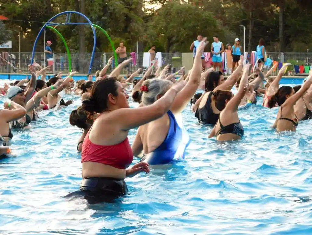 Aquagym en el Parque Municipal.