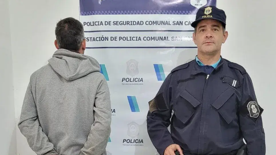 El hombre fue detenido