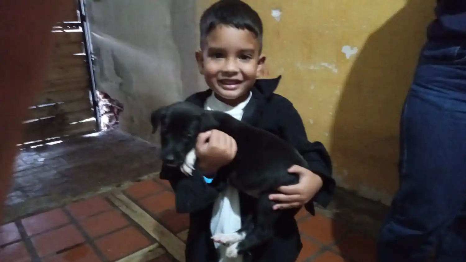 Juan Segundo adoptó a un bebé de Coca, la perra del Puerto