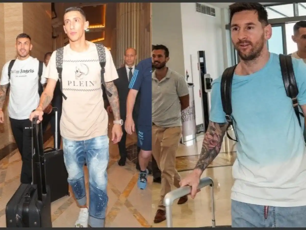 Llegó el capitán: Lionel Messi arribó a la concentración argentina en Abu Dhabi