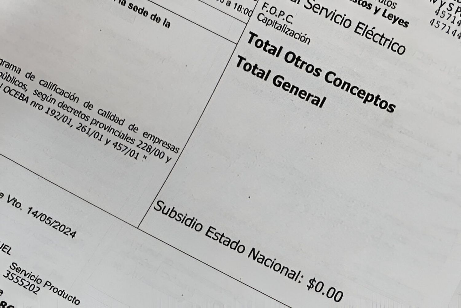 Aumento de la luz: las boletas de Coopser verán reflejado el nuevo incremento autorizado