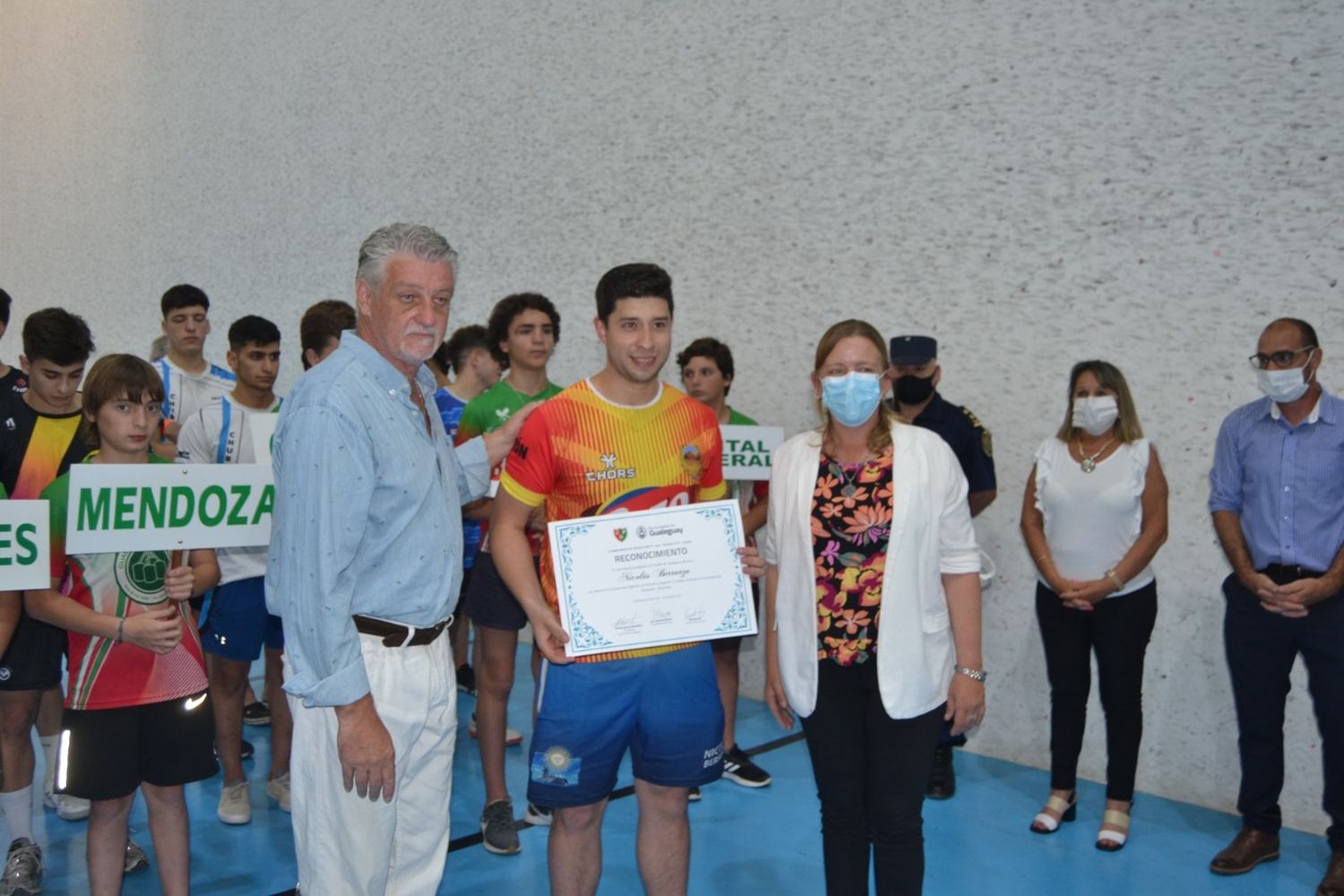 Pelota: emotivo acto en la inauguración del Argentino Sub-22