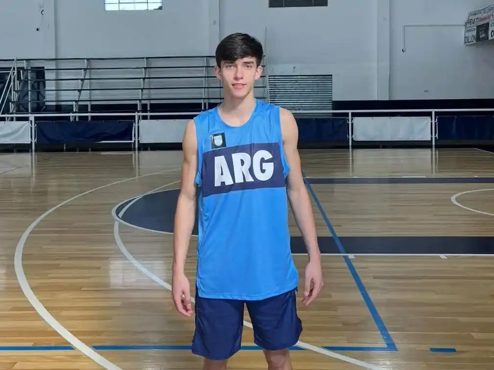 Francisco Pagura,hijo del DT venadense Julián Pagura, jugó el Sudamericano Sub17 con la celeste y blanca y vuelve a ser parte de la convocatoria. Foto: archivo