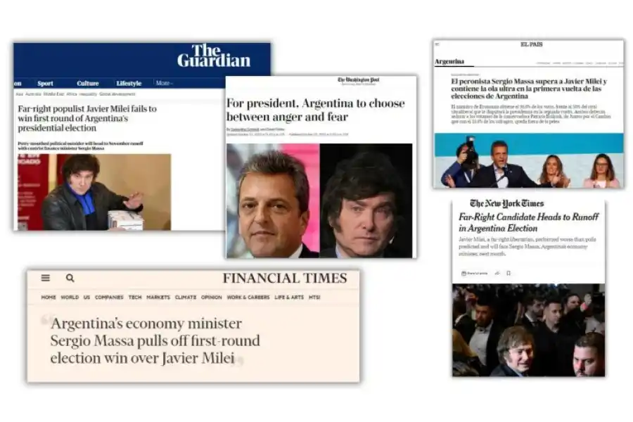 "Sorpresa" y "remontada": así reflejaron los diarios del mundo la victoria de Massa en las Elecciones 2023