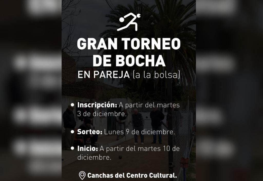 Se viene un torneo de bochas para cerrar el año con todo