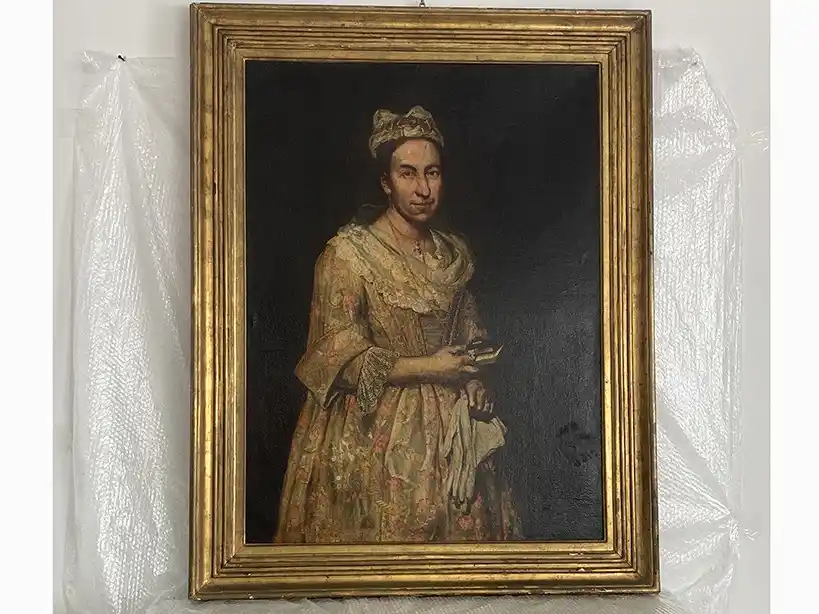 El peritaje determinó que la obra “Retrato de dama” fue pintada por el artista italiano Giacomo Antonio Melchiorre Ceruti.