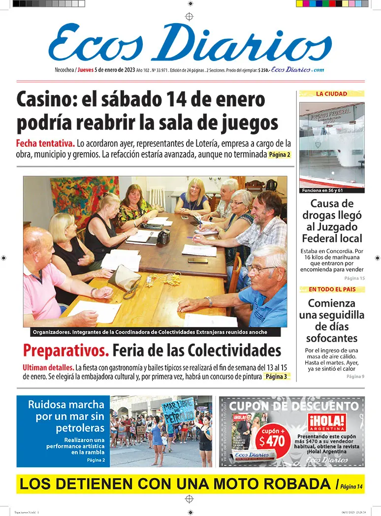 Tapa del 5 de enero 2023