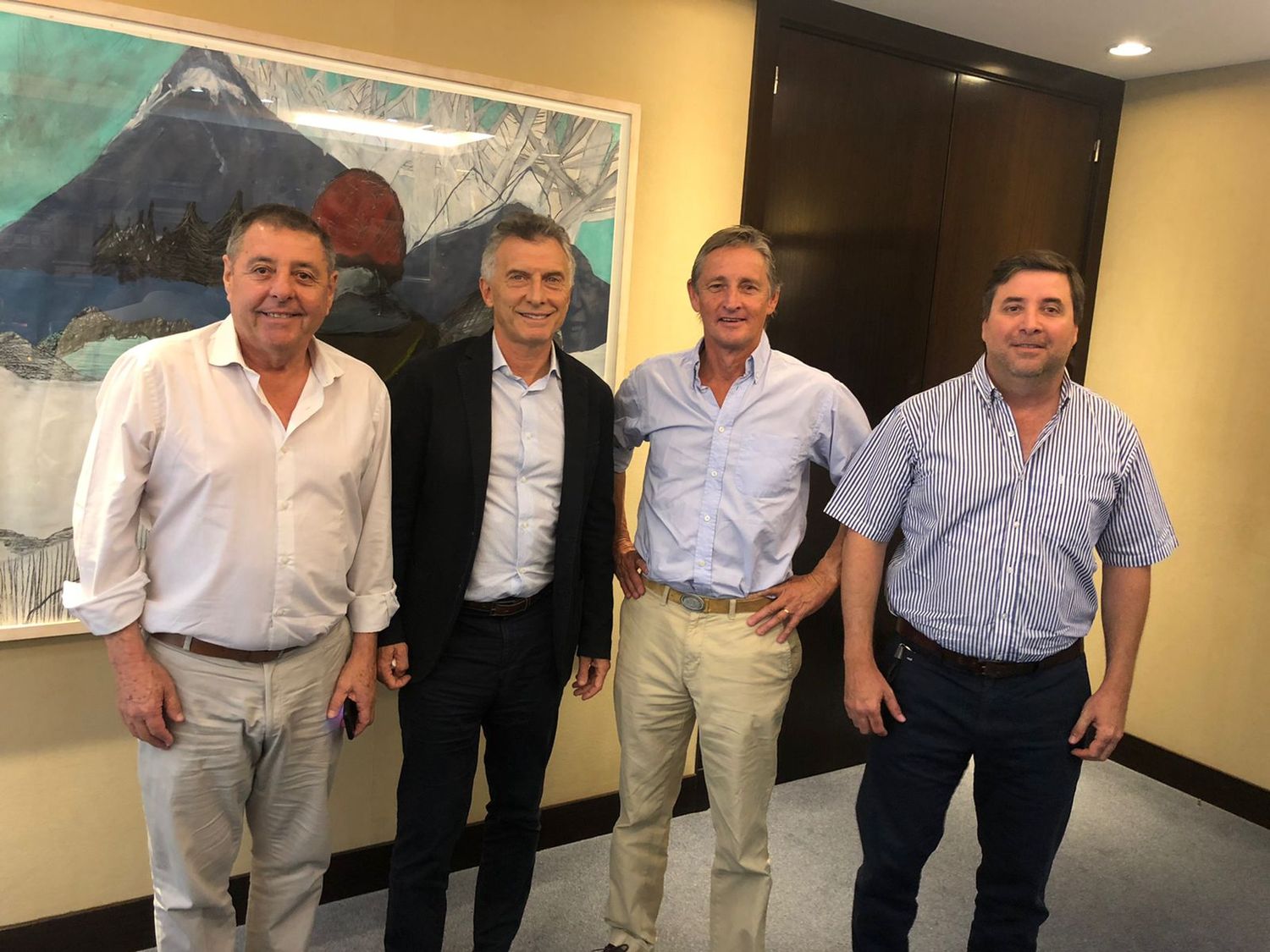 Mattiauda y De Ángeli se reunieron con Macri