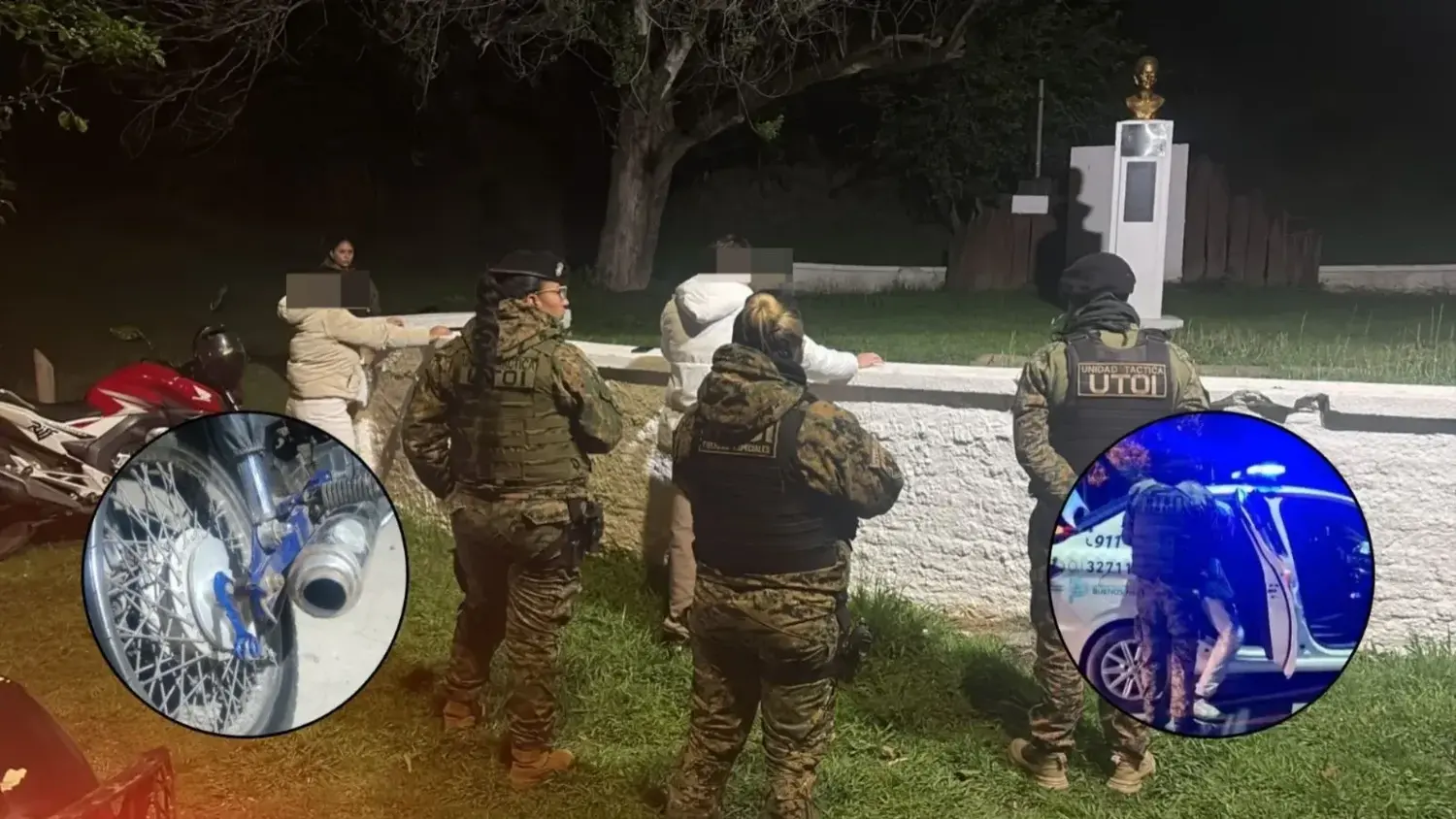 La Unidad Táctica de Operaciones Inmediatas (UTOI) realizó operativos en Río Tala, Gobernador Castro y Santa Lucía.