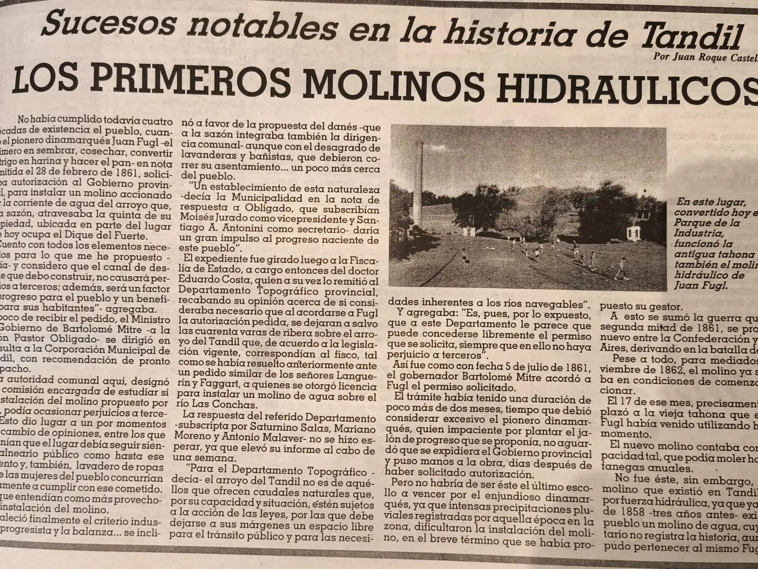 Los primeros molinos hidráulicos