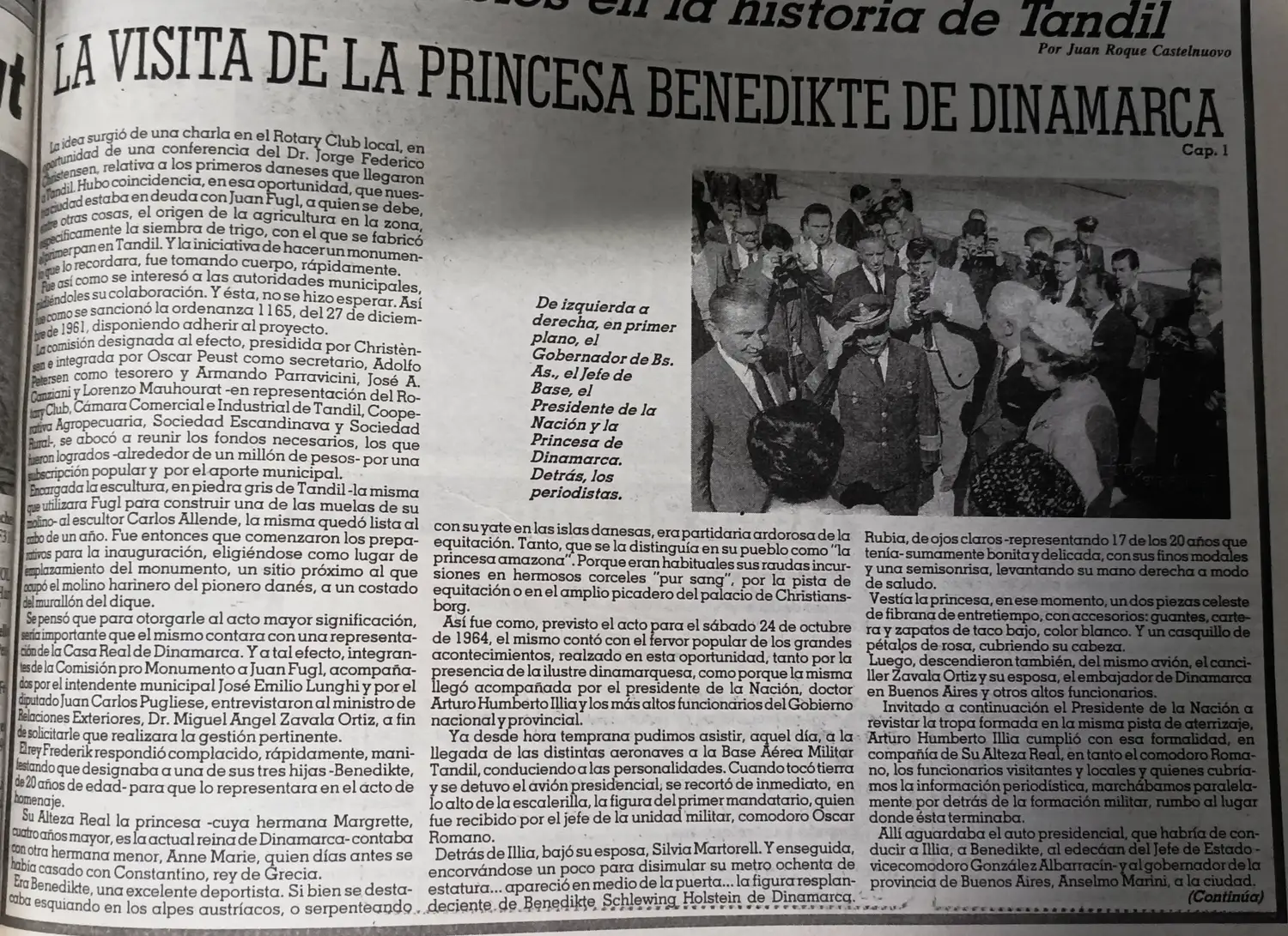 La visita de la princesa Benedikte de Dinamarca  - Cap. 1.