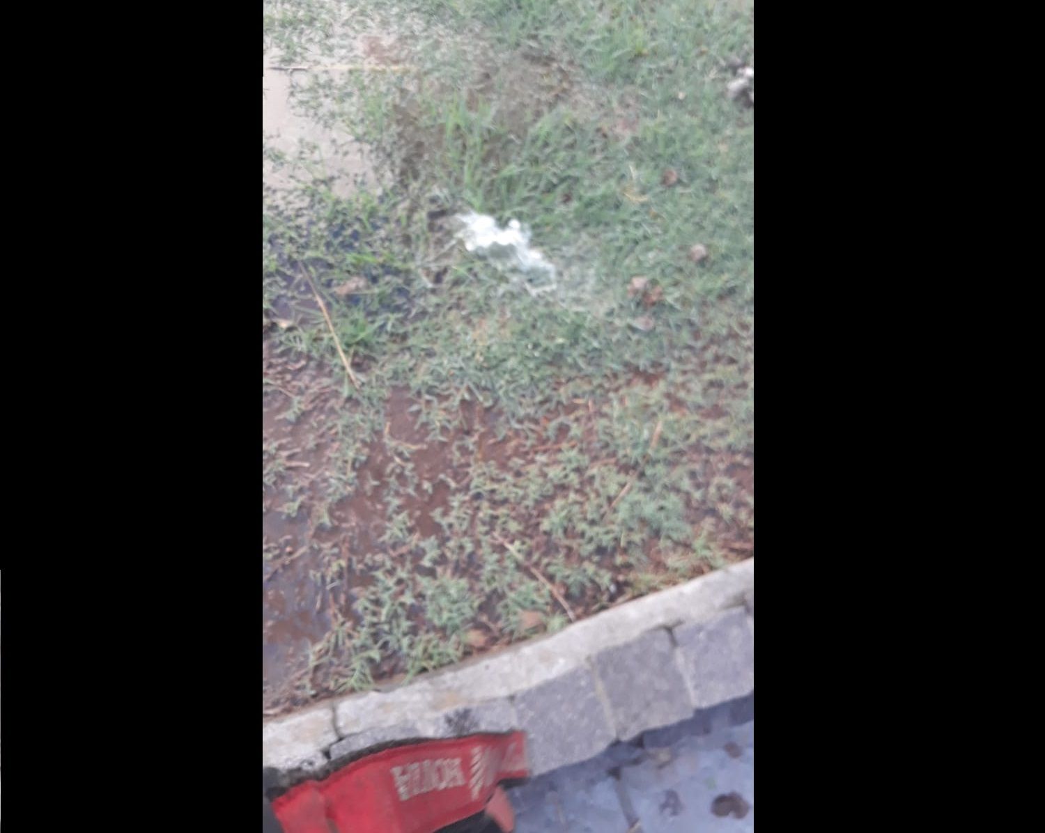 Reclamo por pérdida de agua en la Peatonal