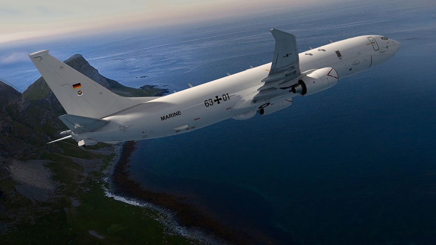 Boeing finaliza la pintura del primer P-8A Poseidon de la Armada Alemana