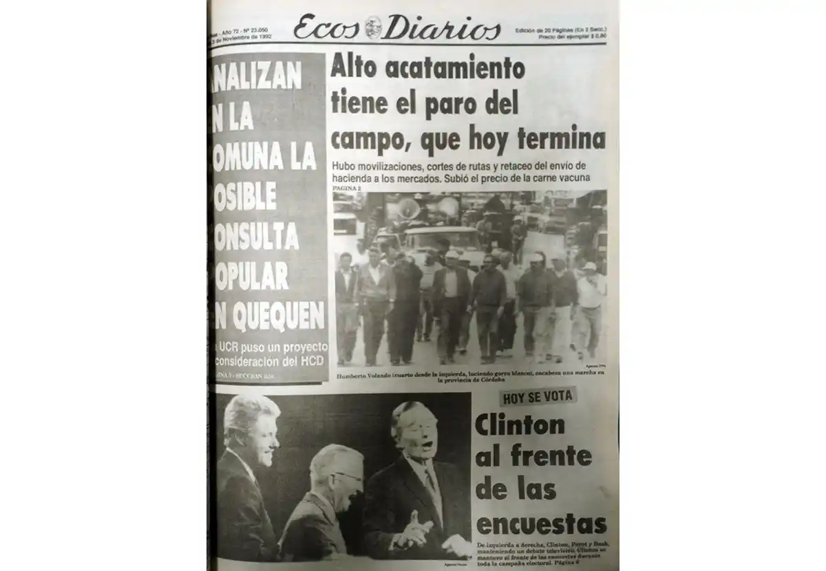 Martes 3 de noviembre de 1992