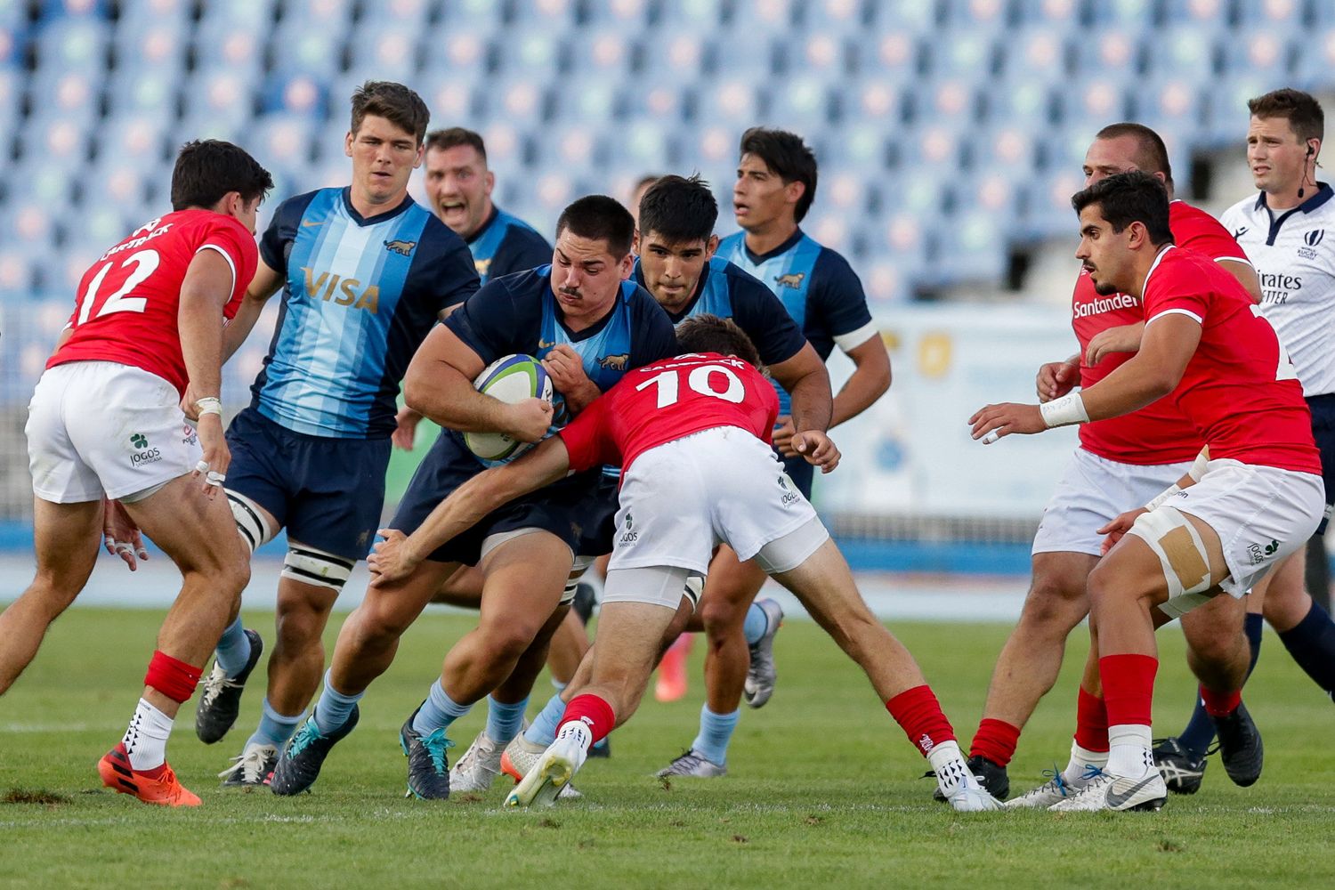 Argentina XV fue superior en el segundo tiempo.