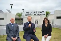 Bordet mostró la obra de la nueva terminal de Villaguay