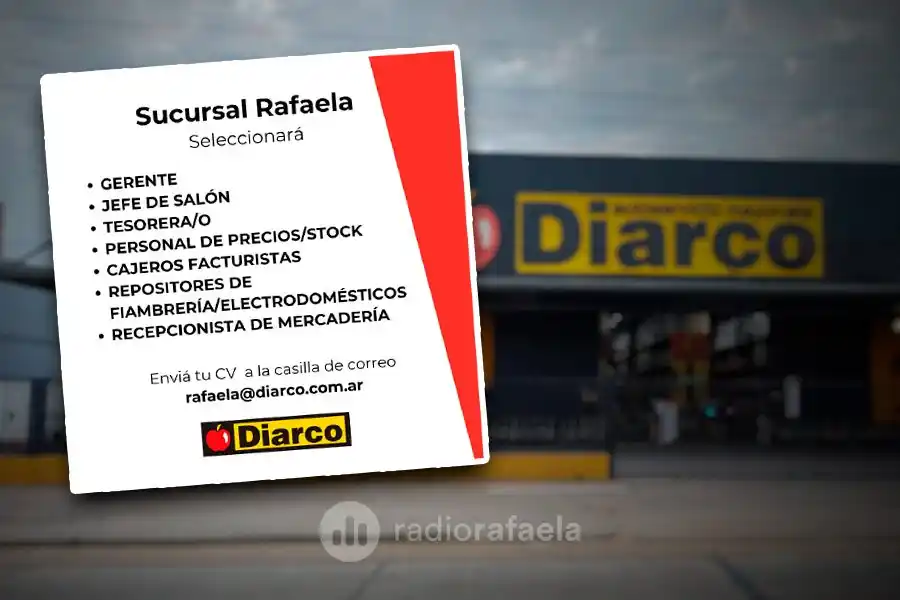 Diarco ya lanzó ofertas de empleo para Rafaela: todo lo que tenés que saber