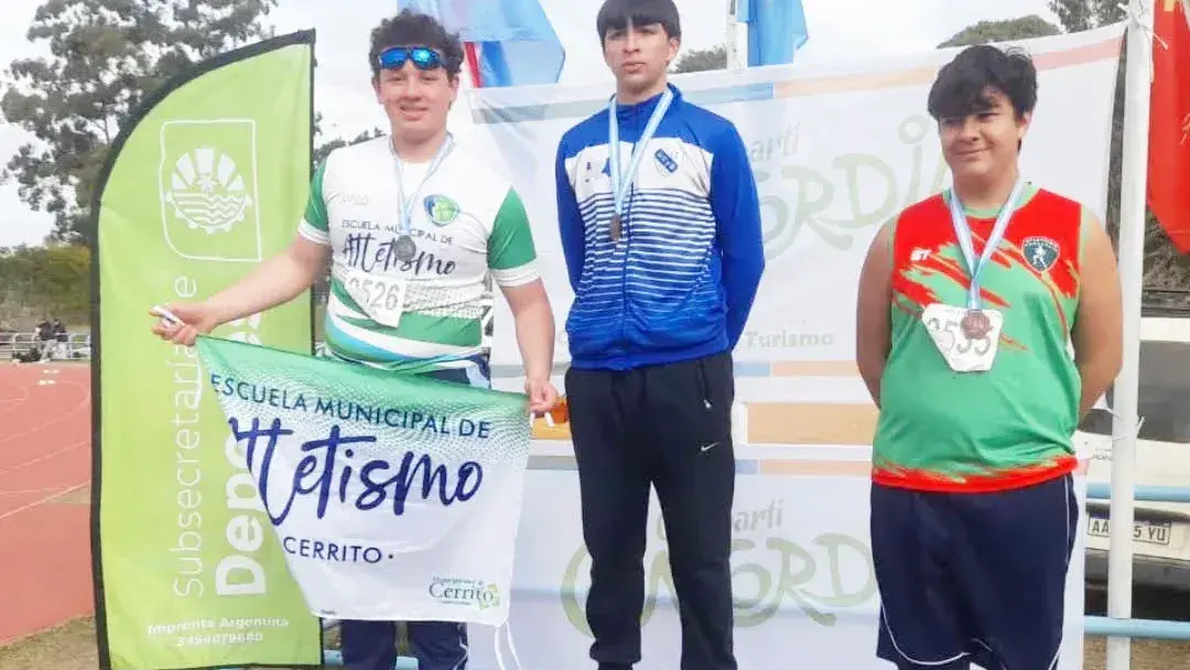 Los atletas de la Escuela Municipal de Atletismo de Concordia en el Nacional