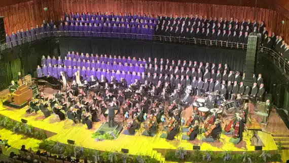 Esta tarde, Tandil vivirá en directo la emoción del Coro del Tabernáculo y su concierto mundial