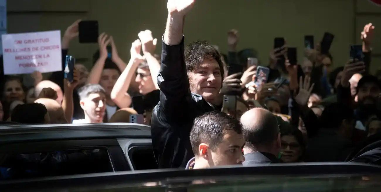 Milei vuelve a sorprender en una elección. Xinhua.