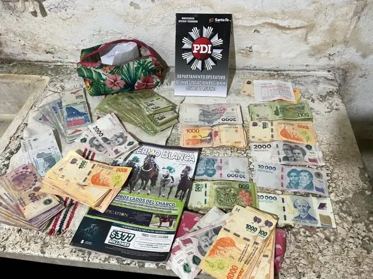 Parte de lo secuestrado durante los allanamientos.