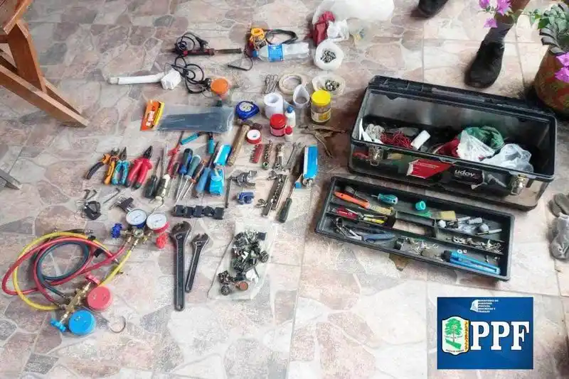 La policía realizó allanamiento en el barrio Ibirá Pitá y esclareció ilícito