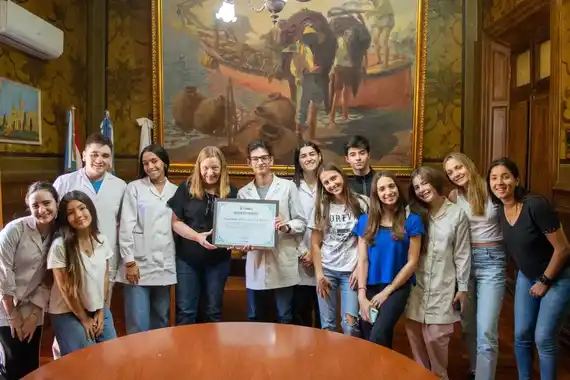 Berisso se reunió con estudiantes que participaron del Modelo ONU