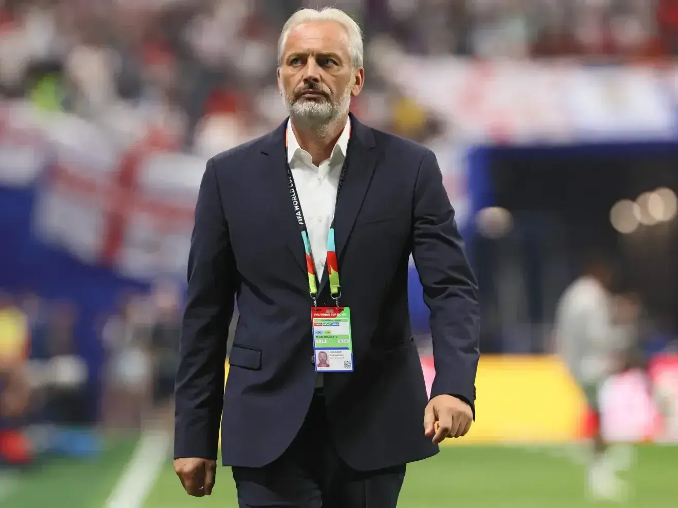 Sebastien Desabre, DT de Congo s enteró de la muerte de su padre en la conferencia de prensa. Foto: AFP.