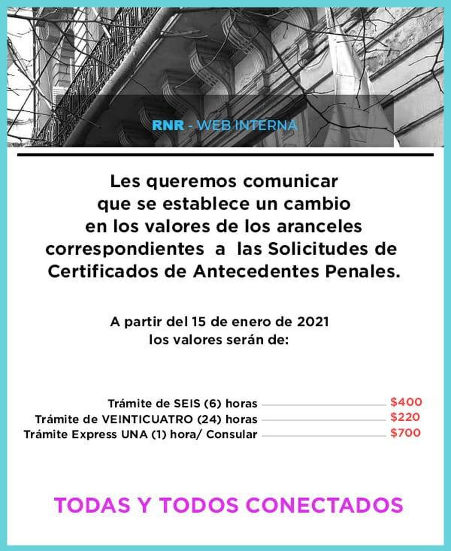 Incremento en los certificados de antecedentes penales