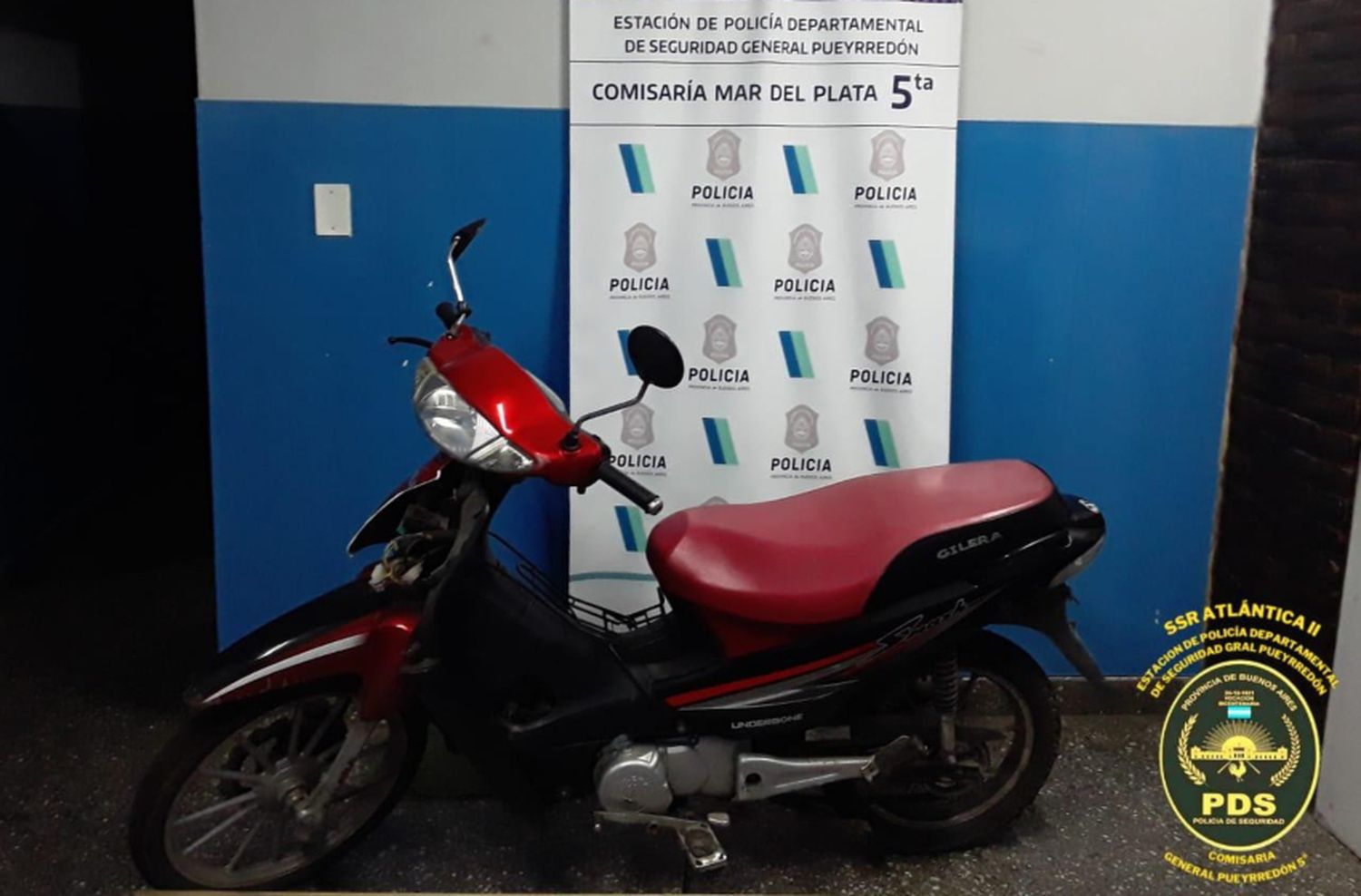 Detienen a dos menores que habían robado una moto